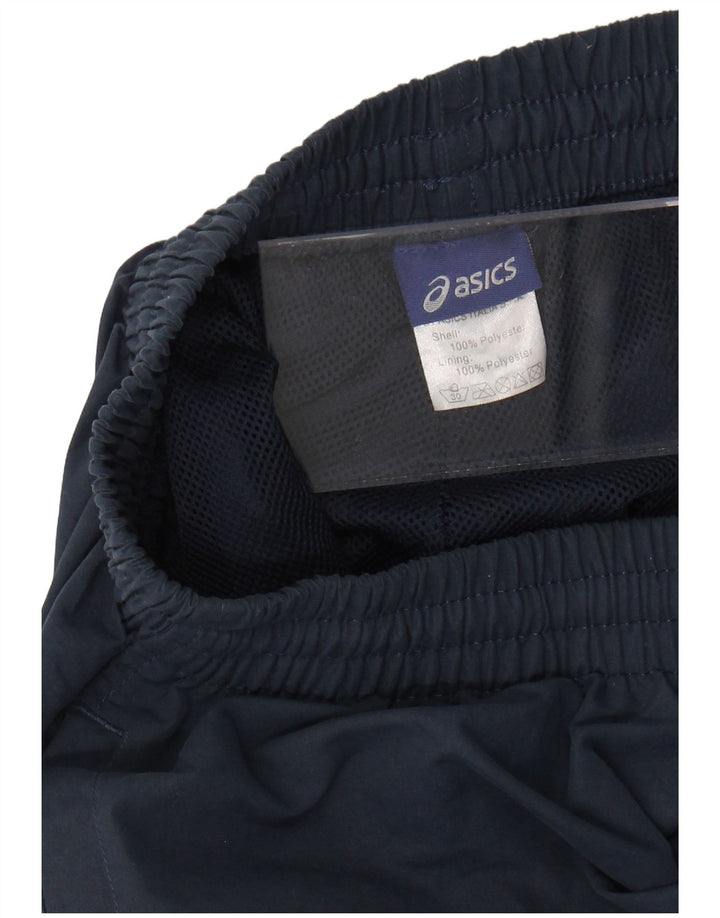 ASICS Mens Tracksuit Trousers Large  Navy Blue Polyester
