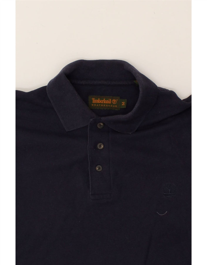 TIMBERLAND Mens Polo Shirt Medium Navy Blue Cotton | Vintage Timberland | Thrift | Second-Hand Timberland | Used Clothing | Messina Hembry 