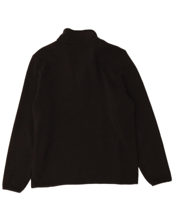 The North Face Mens Zip Neck Jumper Sweater Medium Black
