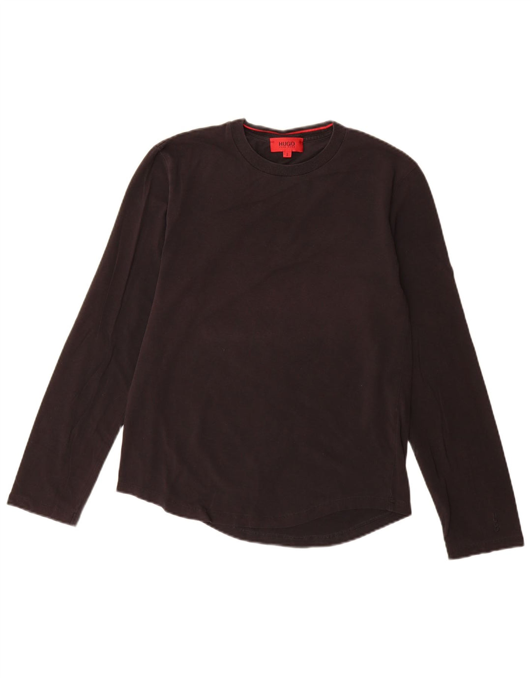 Hugo Boss Mens Top Long Sleeve Small Black Cotton