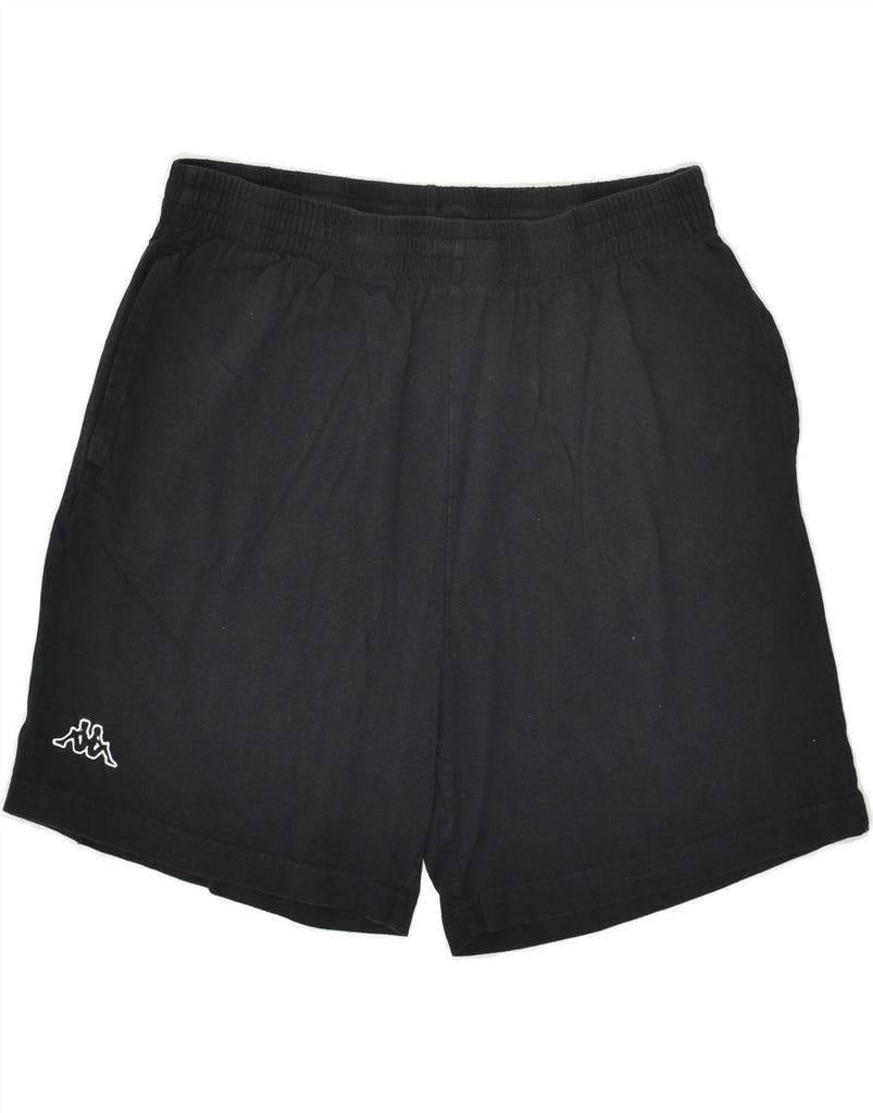 KAPPA Mens Sport Shorts Large Black Cotton Vintage Kappa and Second-Hand Kappa from Messina Hembry 