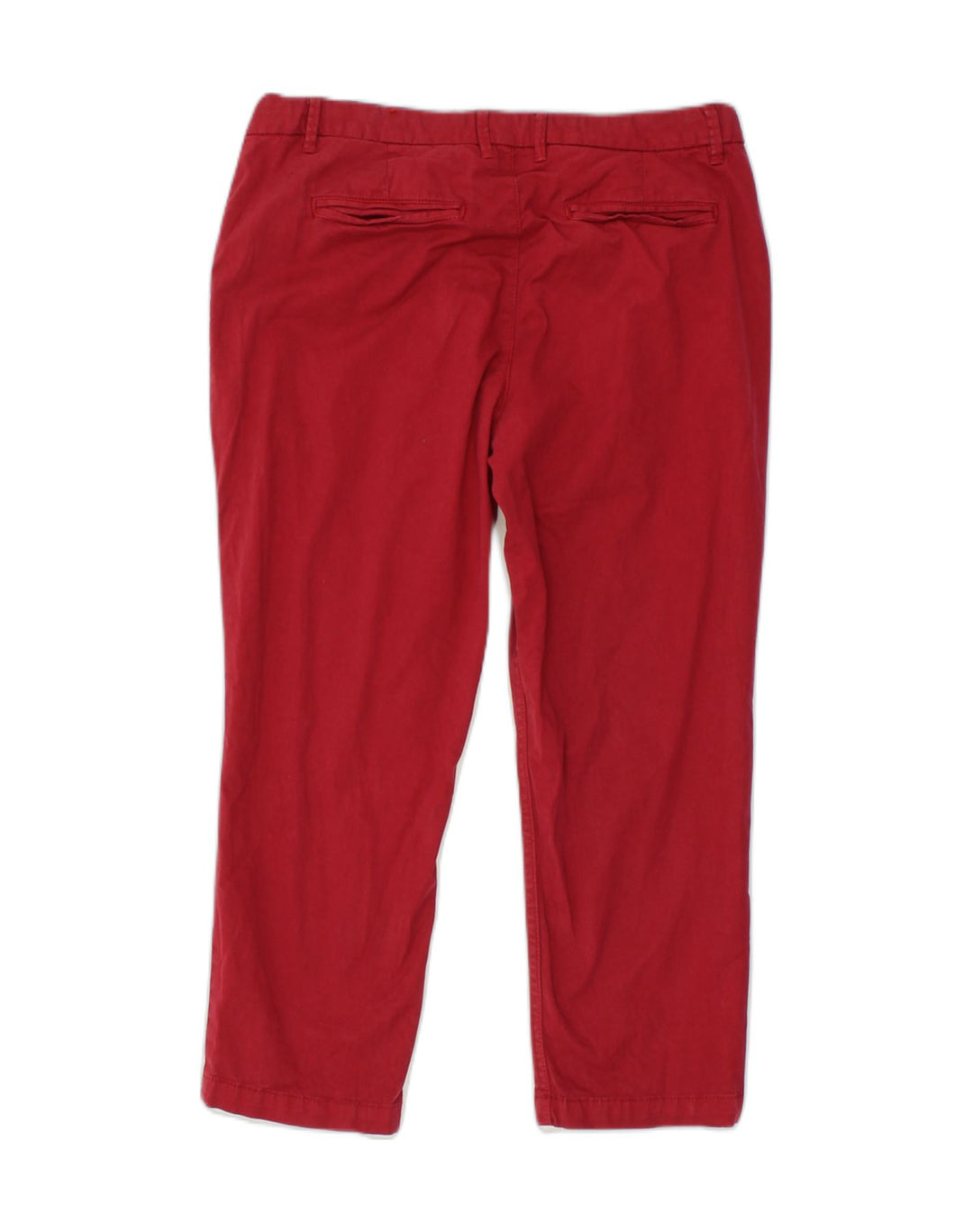 FAT FACE Womens Slim Casual Trousers US 10 Large W32 L23 Red Cotton | Vintage Fat Face | Thrift | Second-Hand Fat Face | Used Clothing | Messina Hembry 