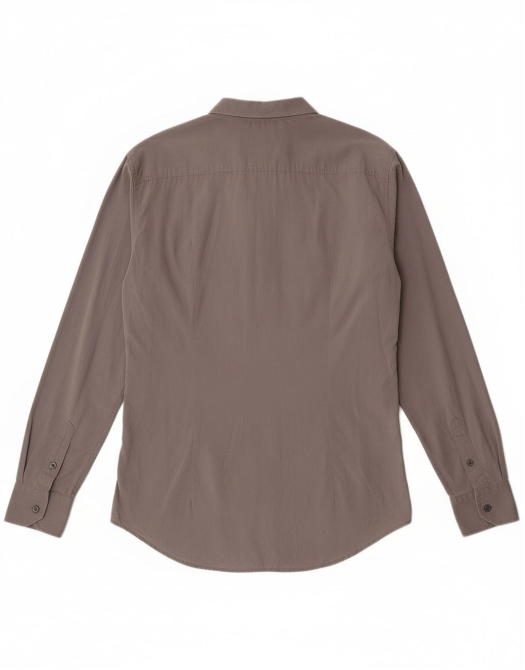 Dolce & Gabbana Mens Slim Shirt IT 52 Large Grey Cotton