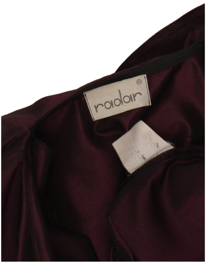 VINTAGE Womens Crop 1 Button Blazer Jacket UK 16 Large  Purple