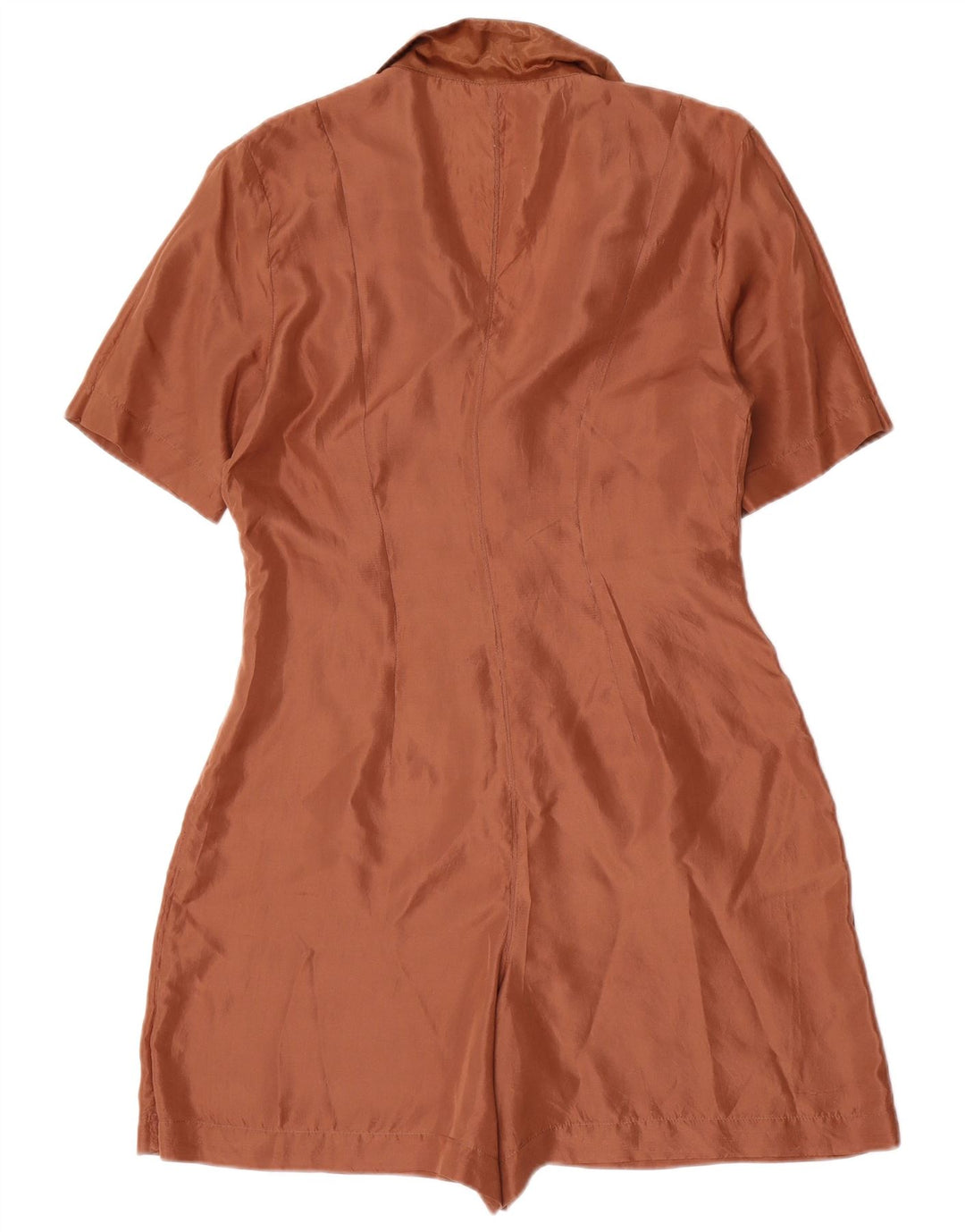 Vintage Womens Playsuit UK 14 Medium Brown