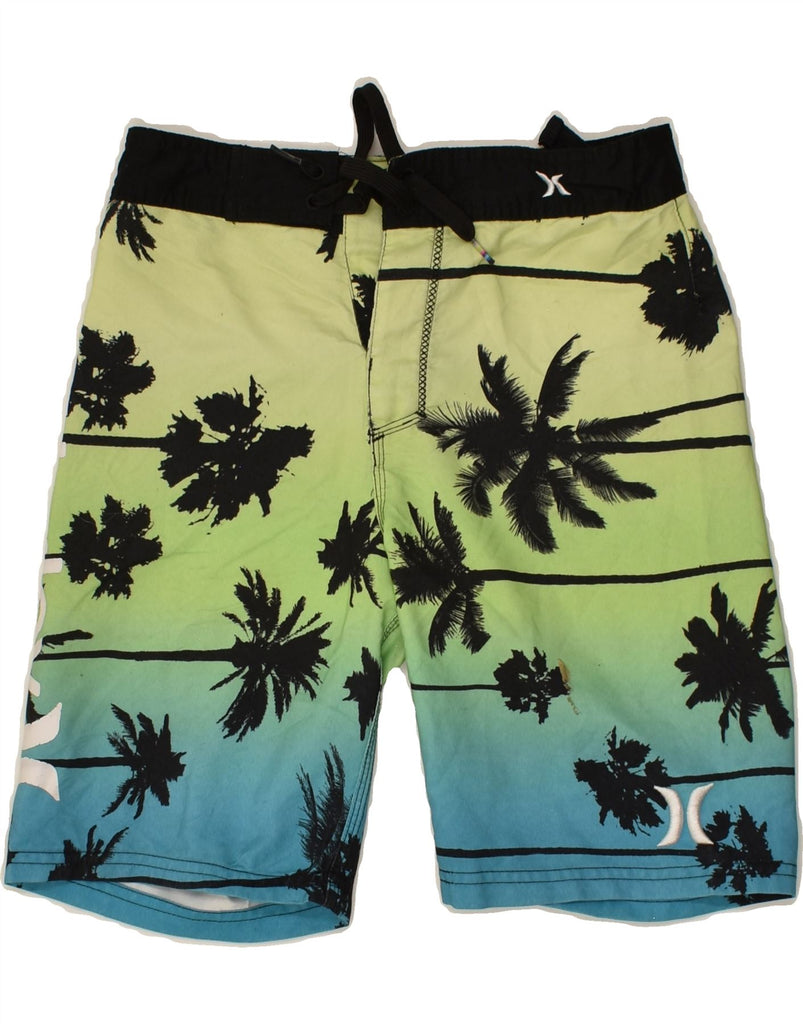 HURLEY Boys Graphic Swimming Shorts 11-12 Years Multicoloured Floral | Vintage Hurley | Thrift | Second-Hand Hurley | Used Clothing | Messina Hembry 