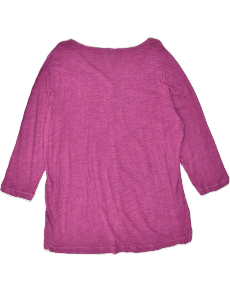 EDDIE BAUER Womens Top 3/4 Sleeve UK 18 XL Pink Cotton | Vintage Eddie Bauer | Thrift | Second-Hand Eddie Bauer | Used Clothing | Messina Hembry 