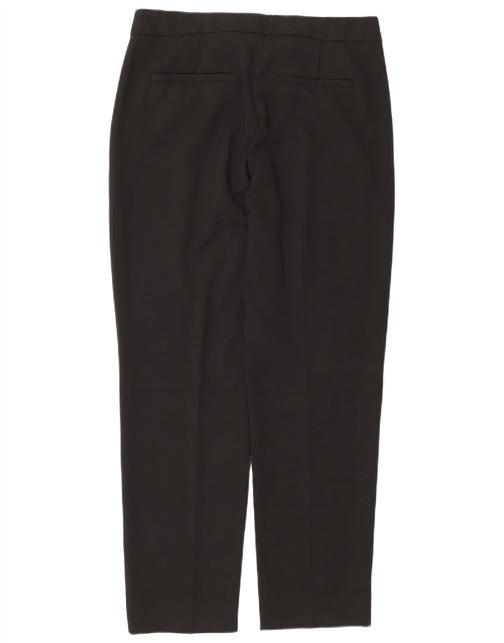 Max & Co. Womens Straight Casual Trousers UK 12 Medium W30 L30 Black