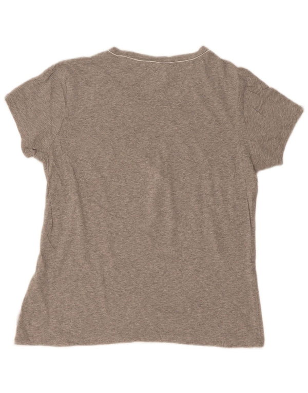 Champion Womens Easy Fit Graphic T-Shirt Top UK 14 Large Grey Flecked
