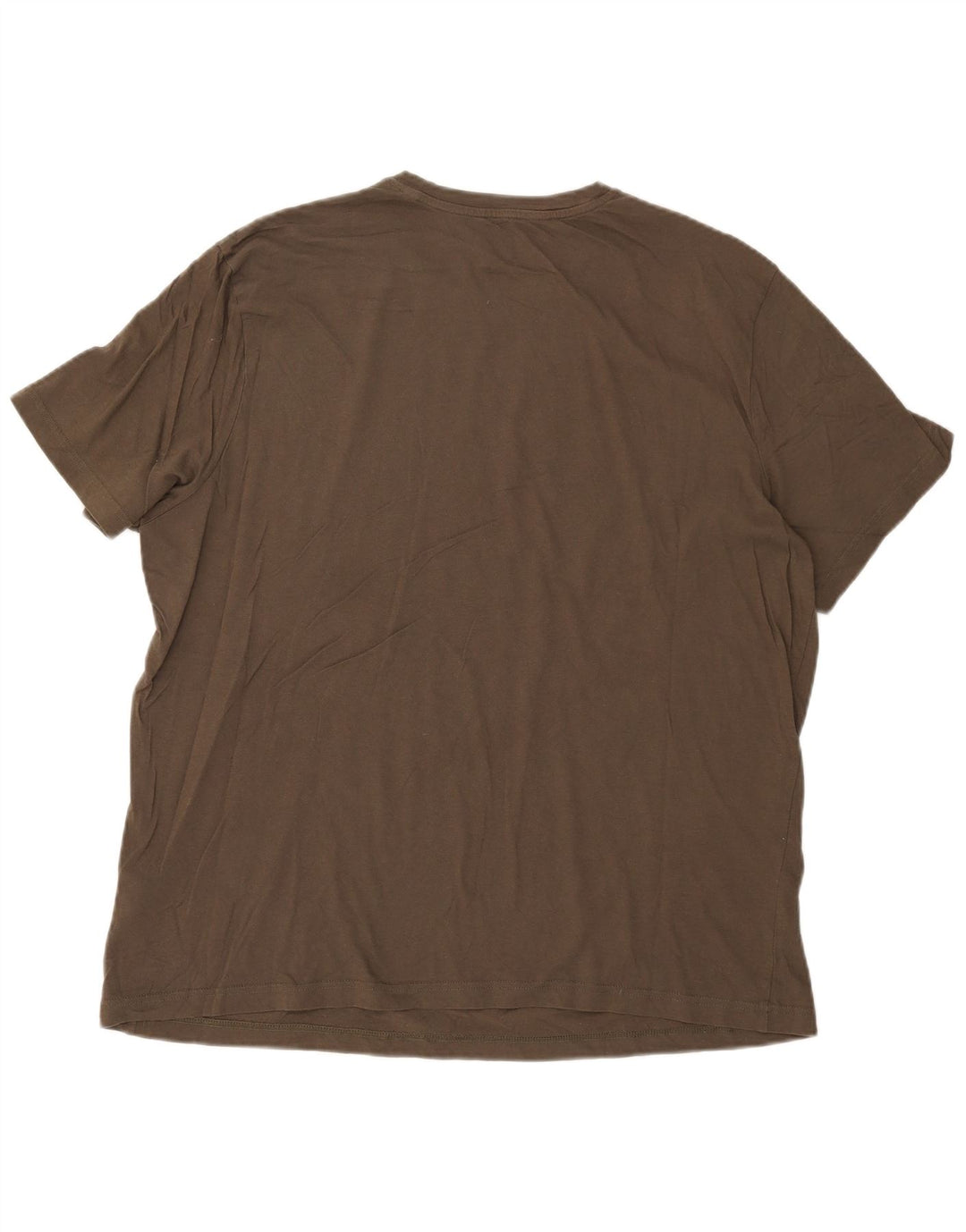 Reebok Mens Graphic T-Shirt Top 2XL Khaki Cotton