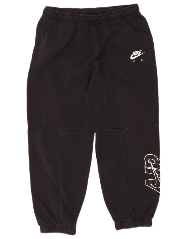 NIKE Mens Air Graphic Tracksuit Trousers Joggers Medium Black Cotton