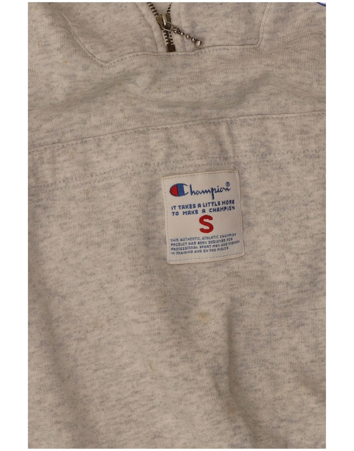 CHAMPION Womens Oversized Graphic Hoodie Jumper UK 10 Small Grey