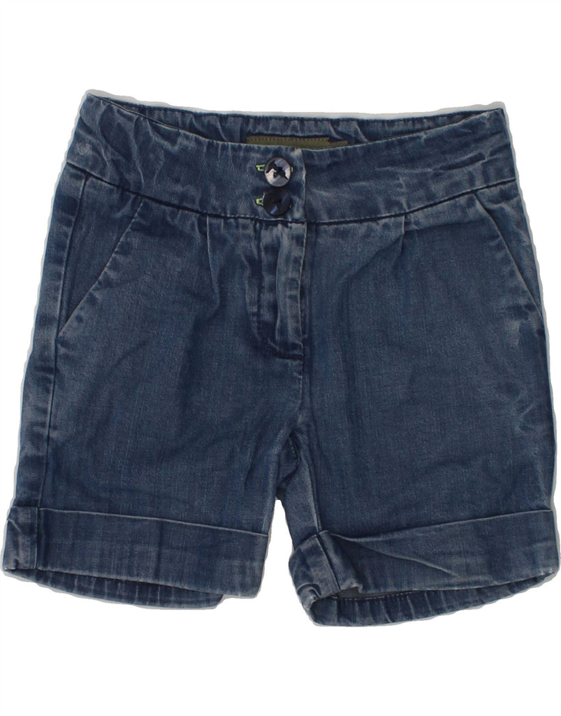 TRUSSARDI Girls Denim Shorts 2-3 Years W20 Blue Lyocell | Vintage Trussardi | Thrift | Second-Hand Trussardi | Used Clothing | Messina Hembry 