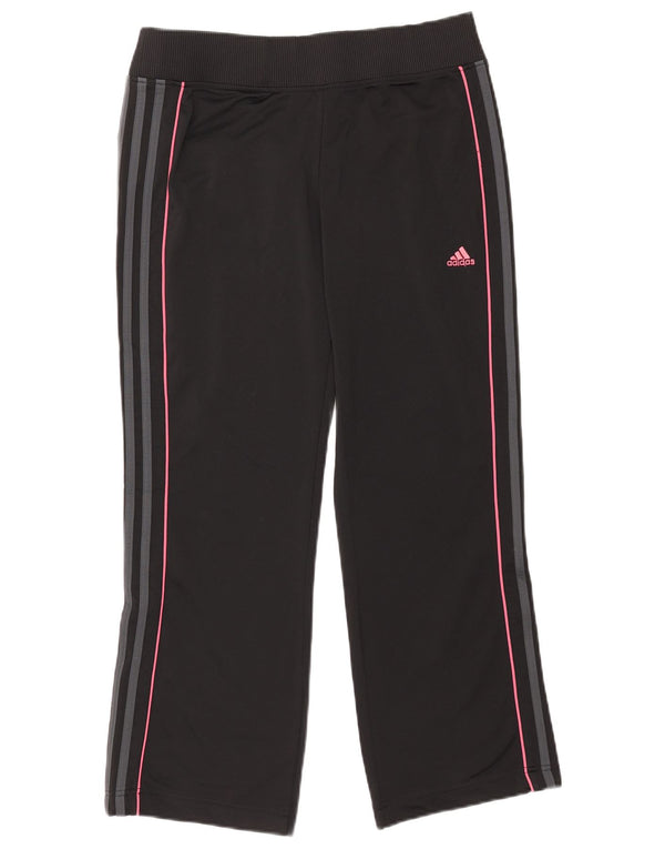 Adidas Womens Tracksuit Trousers UK 14 Large Black Polyester