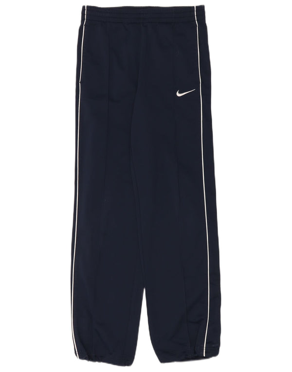 Nike Boys Tracksuit Trousers Joggers 12-13 Years Large Navy Blue Polyester