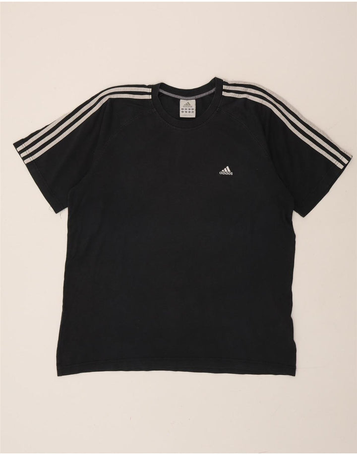 Adidas Mens T-Shirt Top XL Navy Blue Cotton
