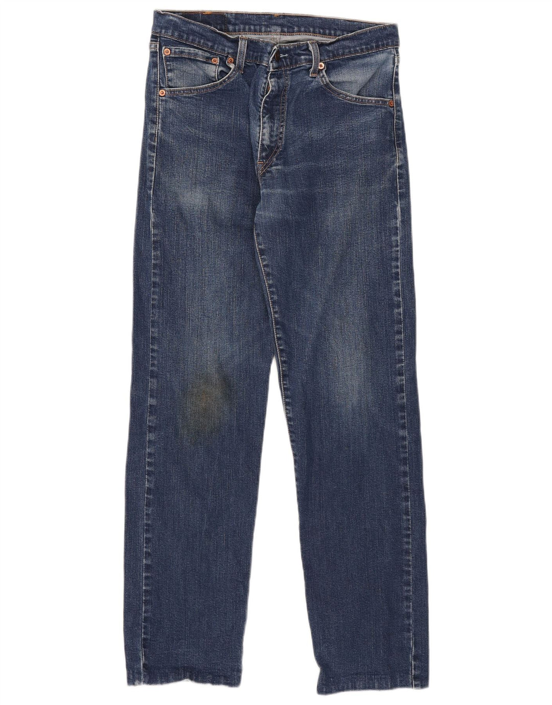 Levi's Mens 521 Straight Jeans W33 L29 Blue Cotton