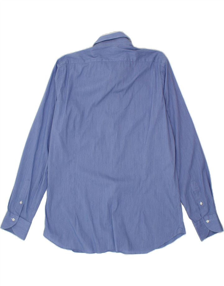 UNGARO Mens Shirt Size 17 43 Large Blue Vintage Ungaro and Second-Hand Ungaro from Messina Hembry 