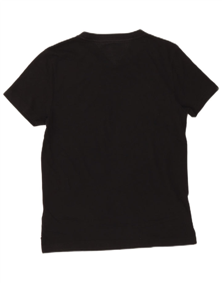 Tommy Hilfiger Mens T-Shirt Top Medium Black Cotton