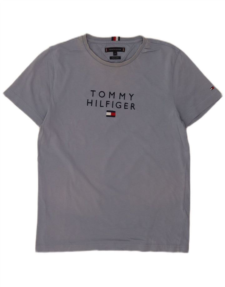 Tommy Hilfiger Mens Graphic T-Shirt Top Medium Blue Cotton