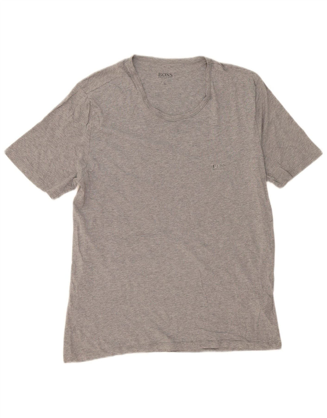 Hugo Boss Mens T-Shirt Top XL Grey Cotton