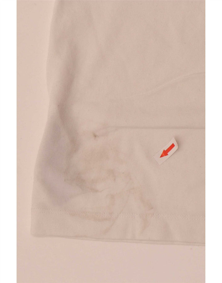 Nike Mens Dri Fit Graphic Vest Top Medium White Cotton