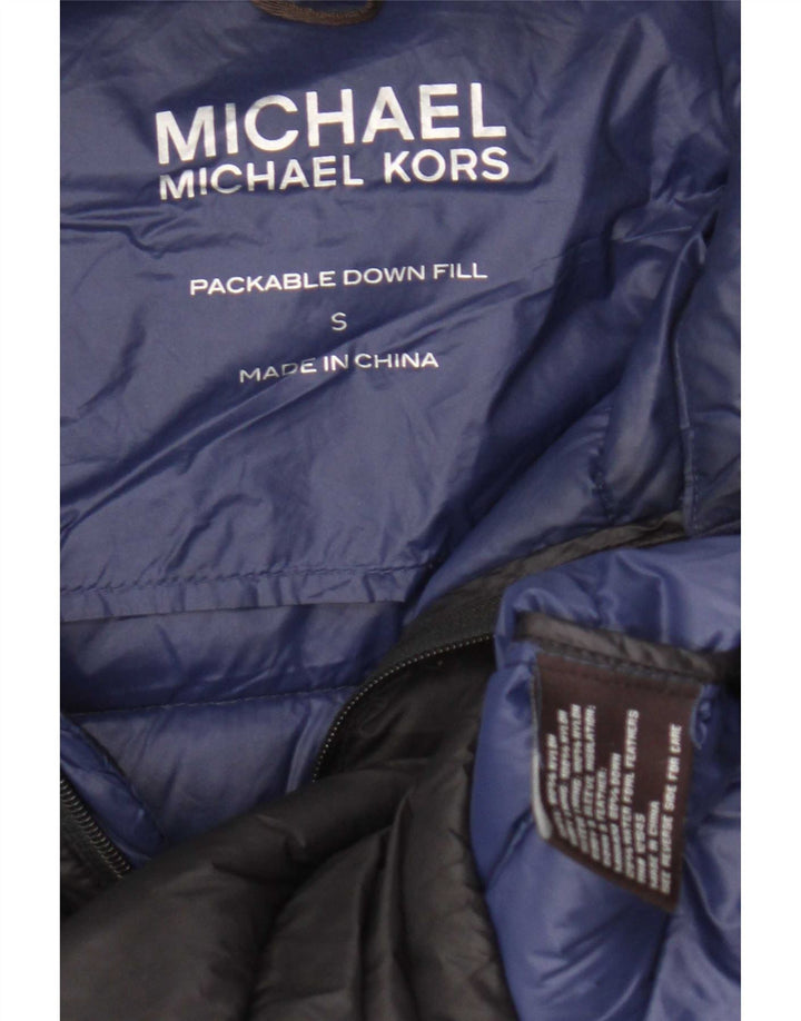 Michael Kors Mens Padded Jacket UK 38 Small Navy Blue Nylon