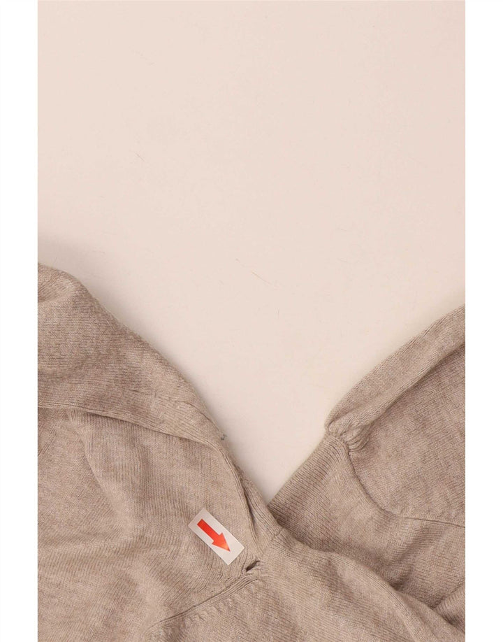 Marks & Spencer Womens Cardigan Sweater UK 16 Large  Beige Viscose