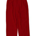 Zara Womens Pegged Cropped Trousers Large W32 L25 Red Polyester