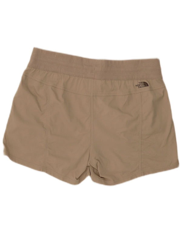The North Face Womens Sport Shorts UK 16 Large Khaki Nylon