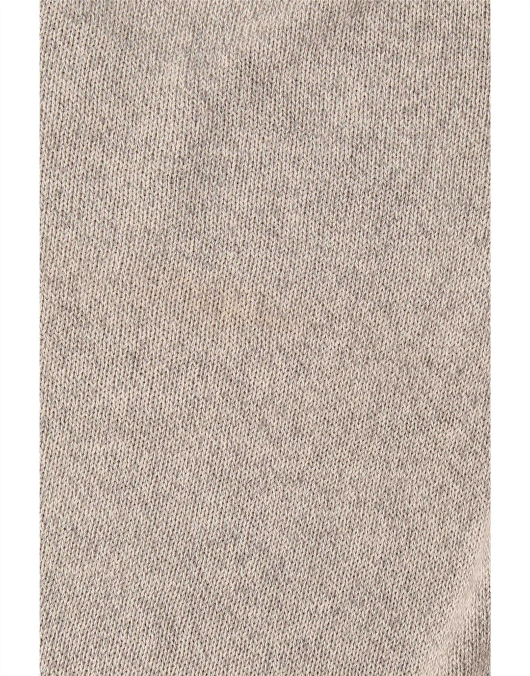 Massimo Dutti Womens V-Neck Jumper Sweater UK 14 Medium Grey Flecked Cotton