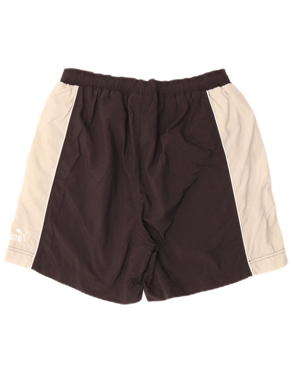 PUMA Mens Sport Shorts Large Black Colourblock Polyester