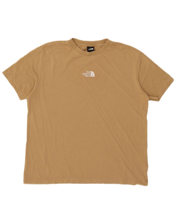 The North Face Womens Loose Fit Graphic T-Shirt Top UK 14 Medium Khaki
