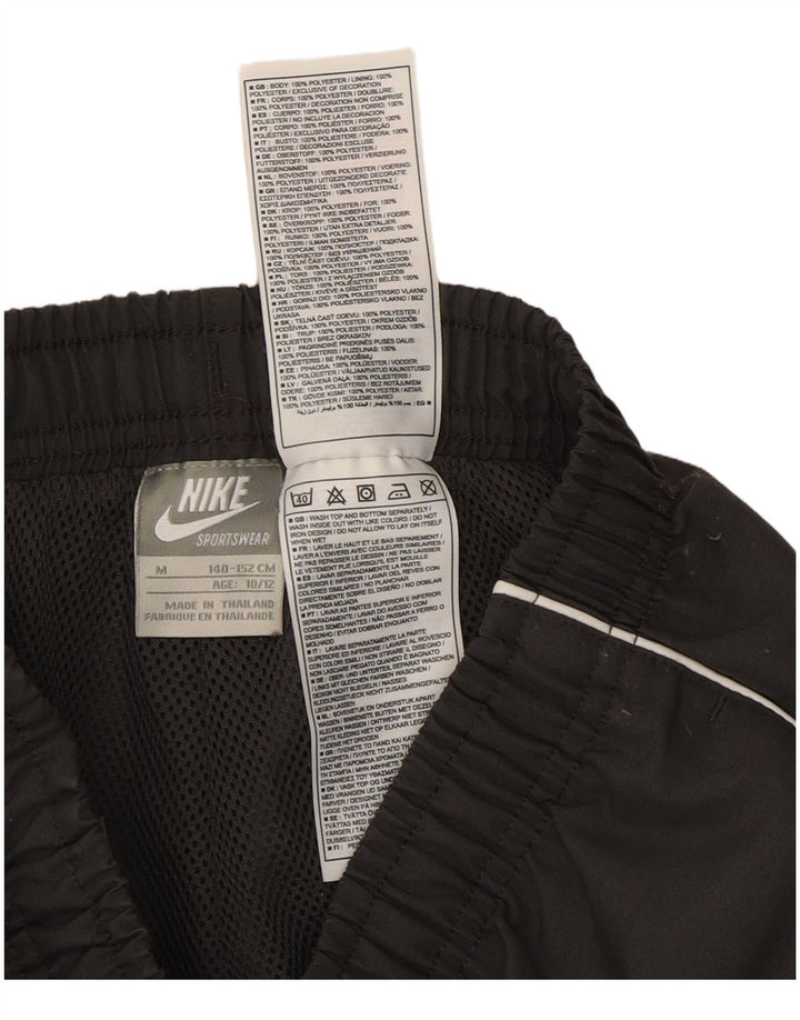 Nike Boys Loose Fit Tracksuit Trousers 10-11 Years Medium Black Polyester