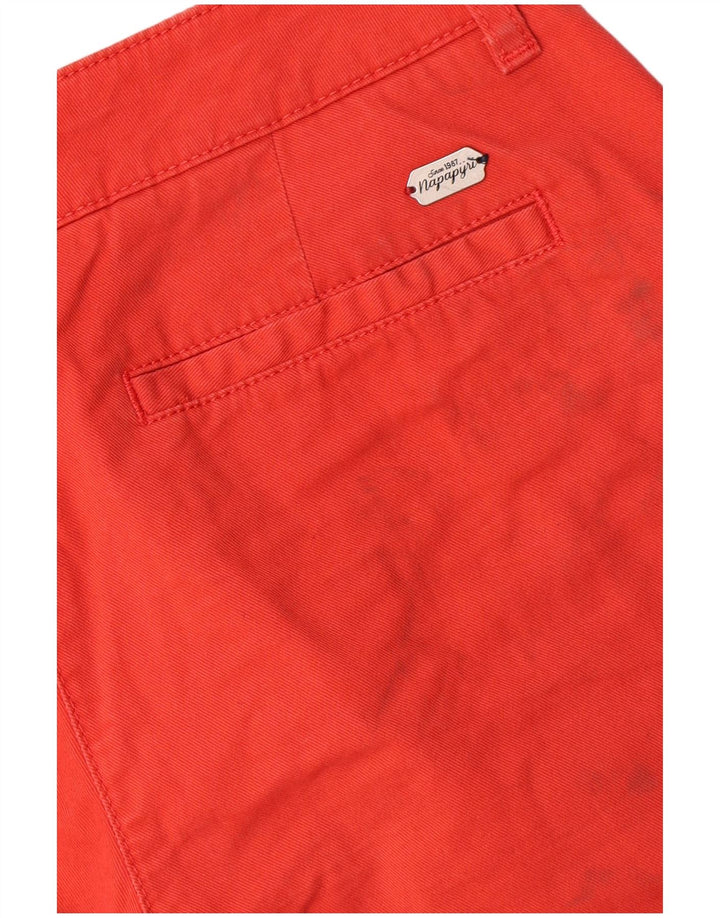 Napapijri Womens Geographic Chino Shorts W30 Medium Red Polyester