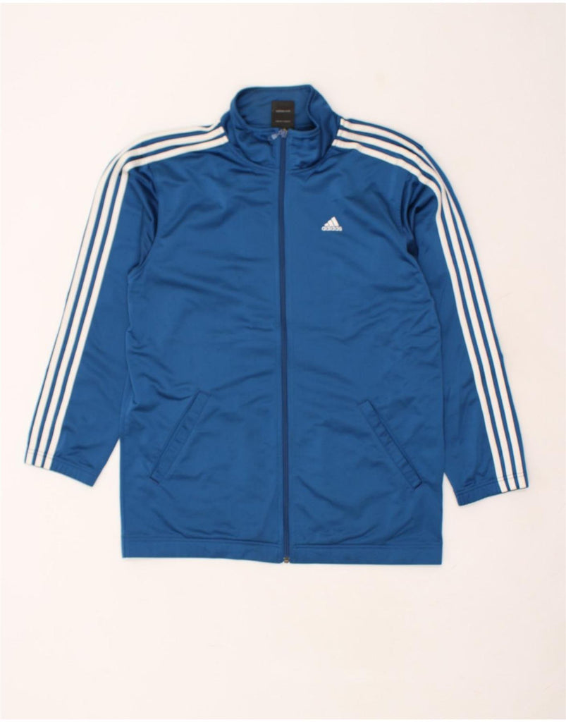 ADIDAS Mens Tracksuit Top Jacket Small Blue Polyester | Vintage Adidas | Thrift | Second-Hand Adidas | Used Clothing | Messina Hembry 