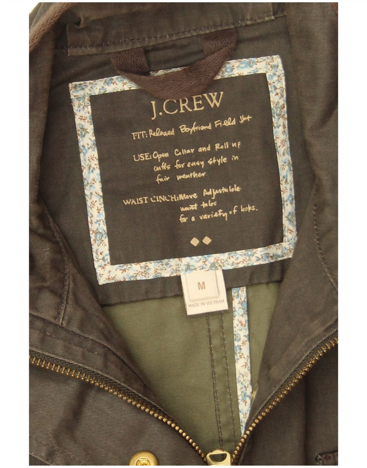 J. Crew Womens Utility Jacket UK 14 Medium Khaki Cotton