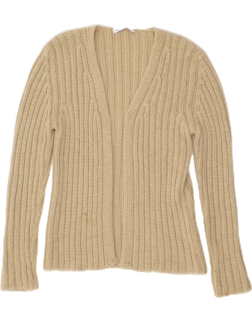 LIU JO Womens Cardigan Sweater UK 8 Small Beige Acrylic | Vintage Liu Jo | Thrift | Second-Hand Liu Jo | Used Clothing | Messina Hembry 