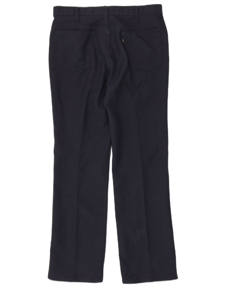 LEVI'S Mens Straight Casual Trousers W32 L31 Navy Blue