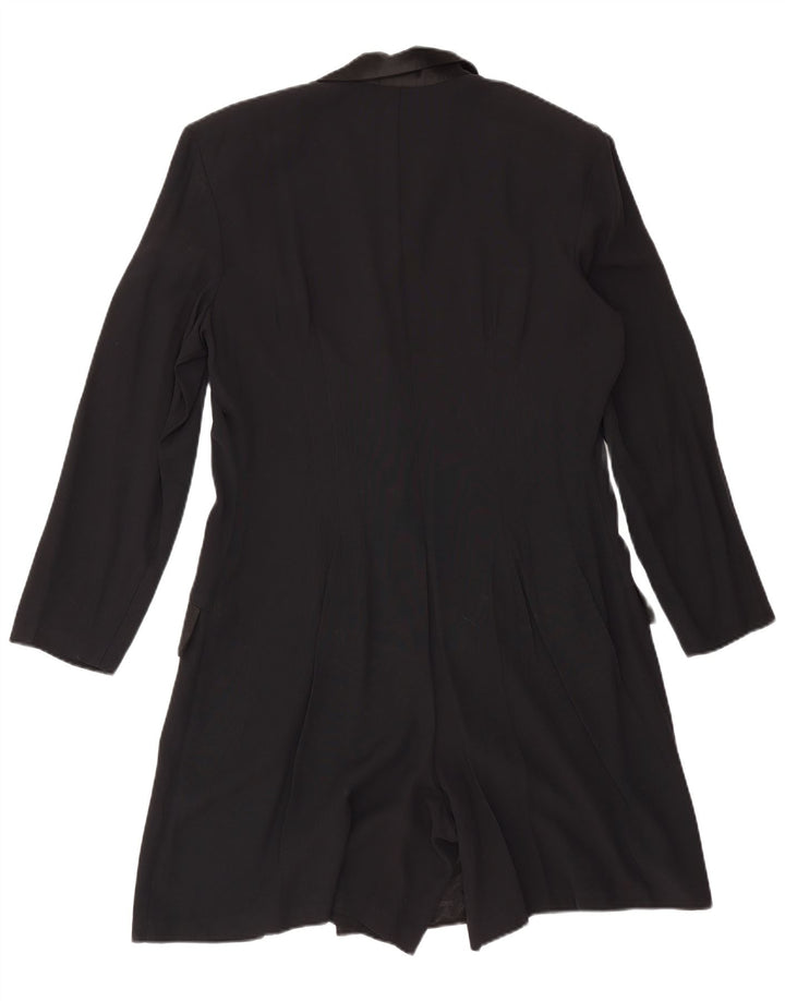 Joseph Ribkoff Womens Playsuit Blazer Jacket UK 18 XL Black Rayon