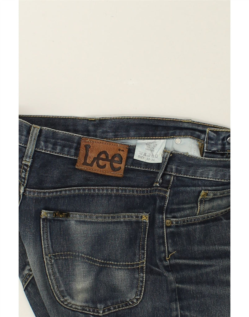 LEE Mens Straight Jeans W32 L34 Blue Cotton | Vintage Lee | Thrift | Second-Hand Lee | Used Clothing | Messina Hembry 