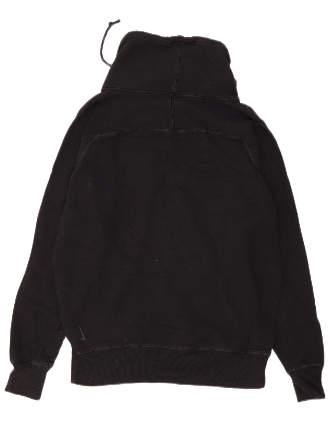 Nike Womens Oversized Sweatshirt Jumper UK 6 XS Black Cotton