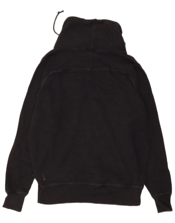 Nike Womens Oversized Sweatshirt Jumper UK 6 XS Black Cotton