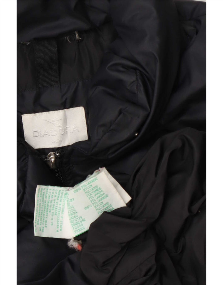 Diadora Womens Padded Coat UK 12 Medium Navy Blue Polyamide