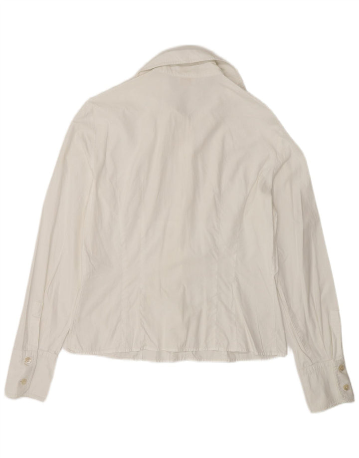 Valentino Womens Shirt UK 10 Small White Cotton