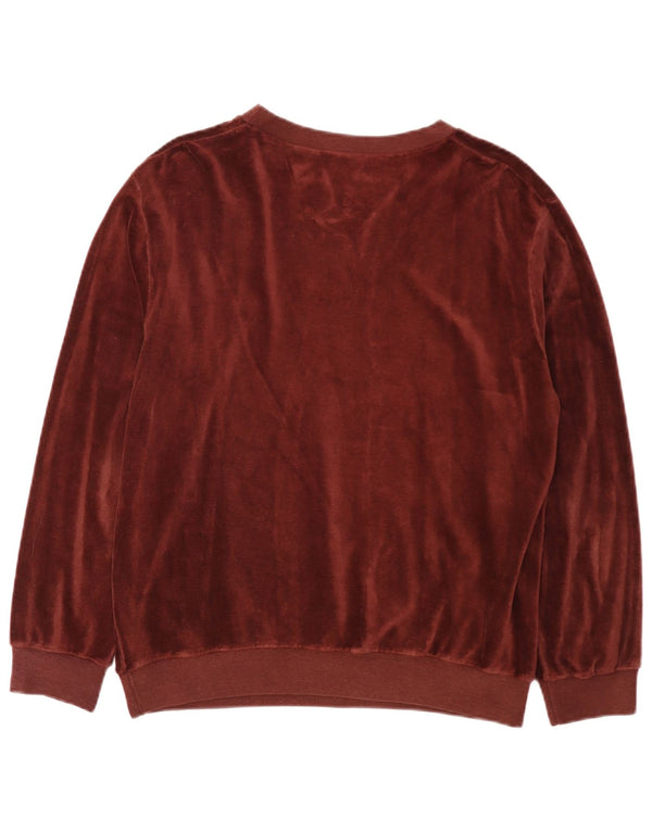Vintage Mens Top Long Sleeve Medium Burgundy