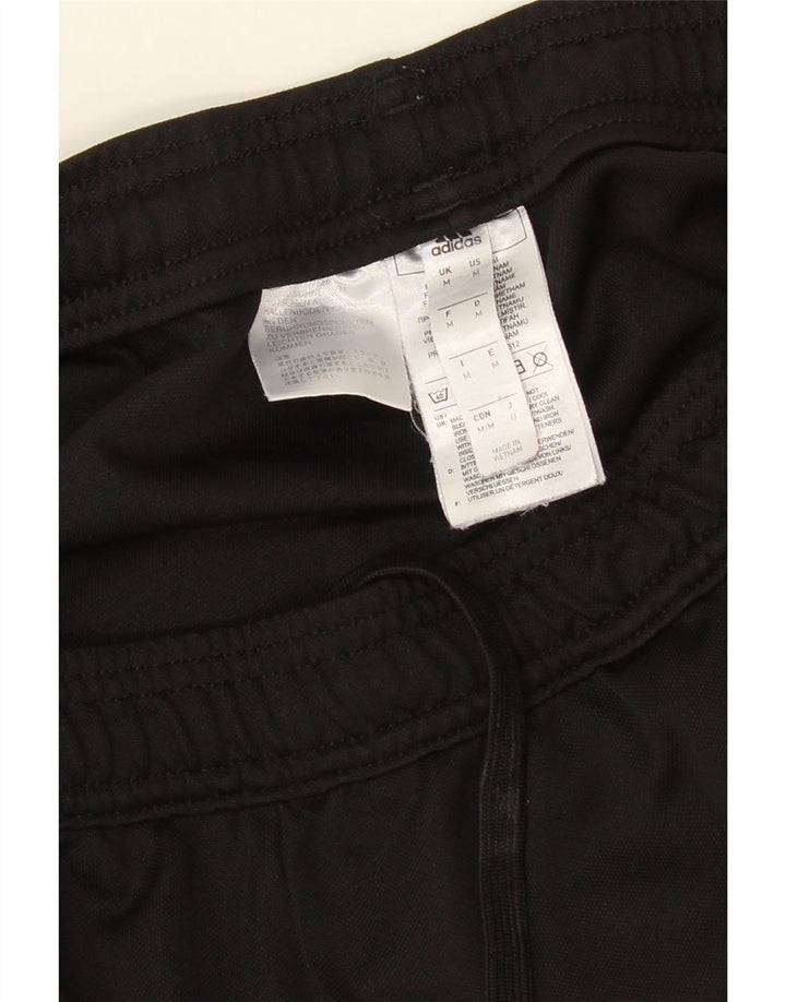 Adidas Mens Tracksuit Trousers Medium Black Polyester