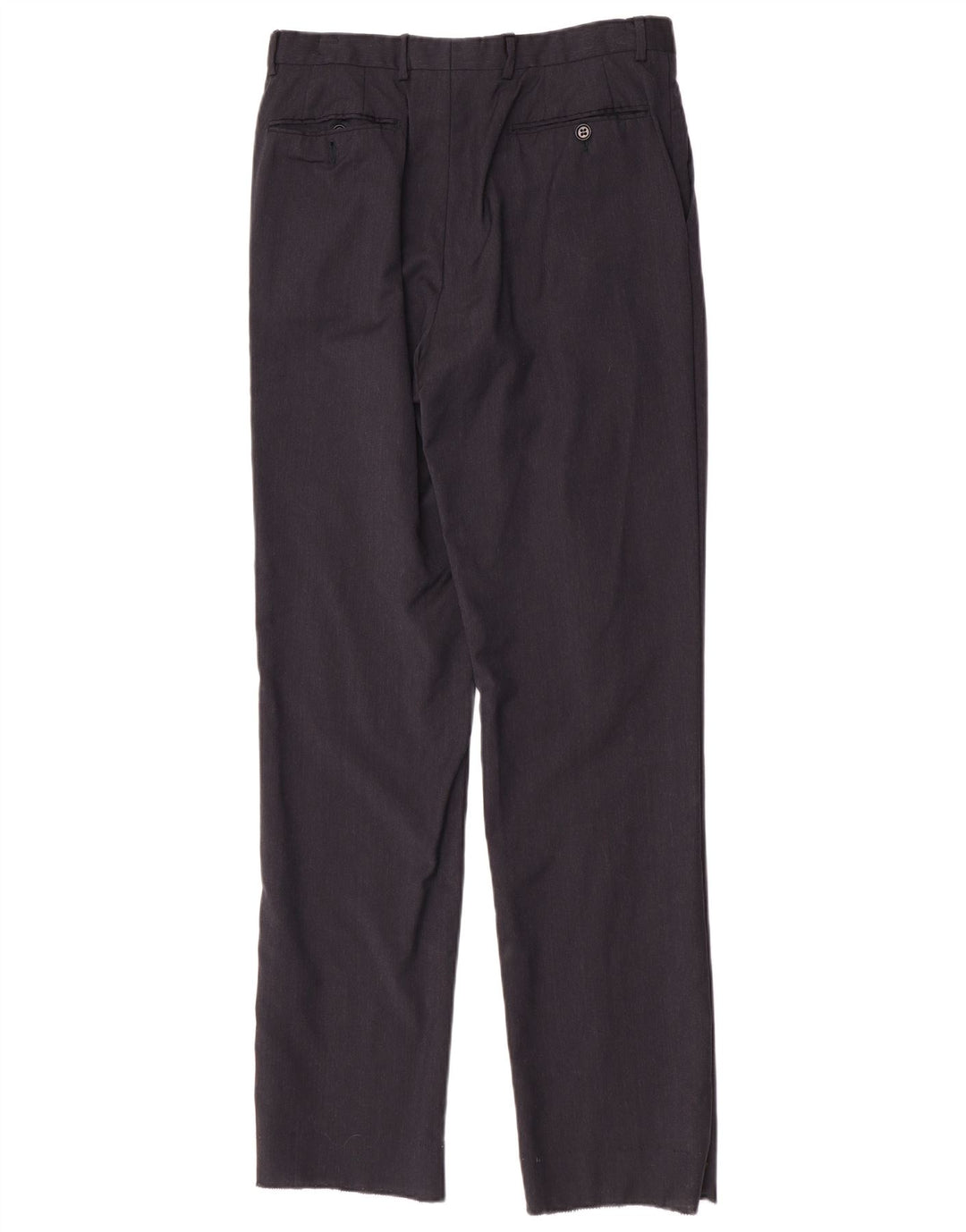 Trussardi Mens Straight Suit Trousers IT 48 Medium W32 L34 Navy Blue