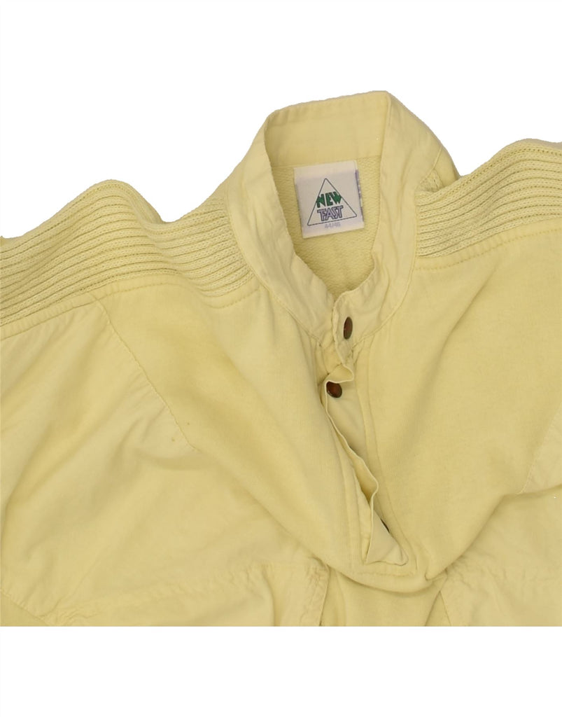 NEW FAST Womens Sweatshirt Jumper IT 44/46 Large Yellow Cotton | Vintage New Fast | Thrift | Second-Hand New Fast | Used Clothing | Messina Hembry 