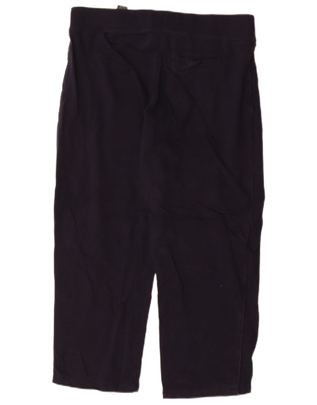 Marks & Spencer Womens Tracksuit Trousers UK 16 Large Navy Blue Cotton